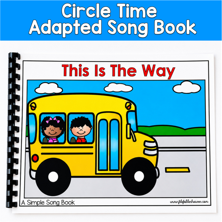 Go to School Adapted Song Book | Transportation Circle Time | SLP SPED Autism