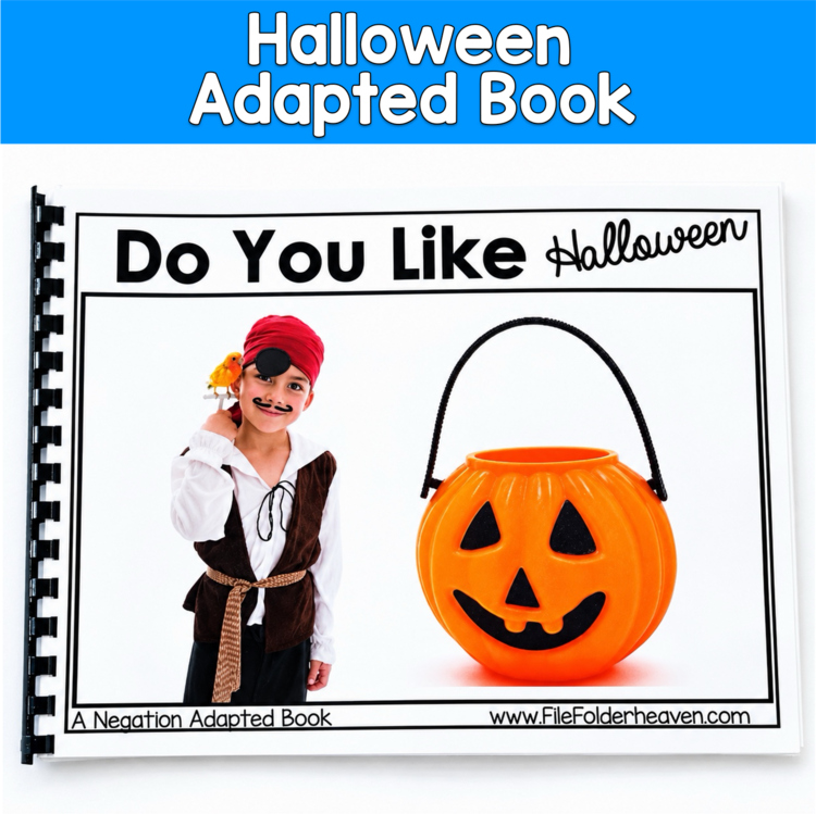 Do You Like Halloween? Adapted Book | Negation Vocabulary | SLP SPED Autism