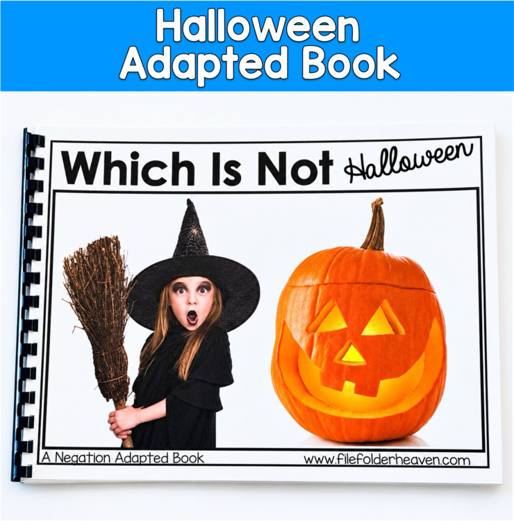 Which Is Not Halloween? Adapted Book | Negation Vocabulary | SLP SPED Autism