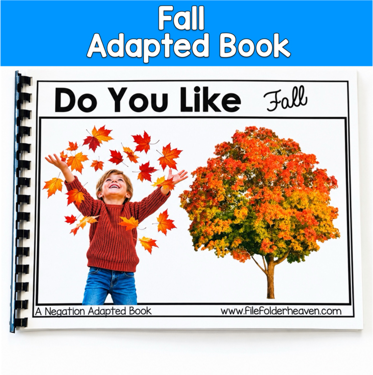 Do You Like Fall? Adapted Book | Negation Fall Vocabulary | SLP SPED Autism
