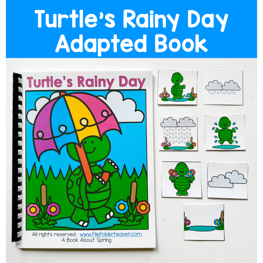 Turtle's Rainy Day Adapted Book And Activities