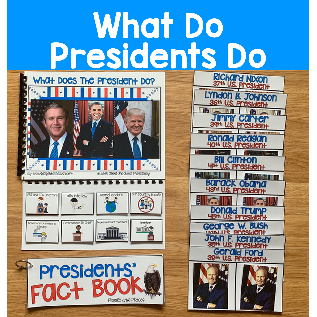 "What Do Presidents Do? Adapted Book And Activities