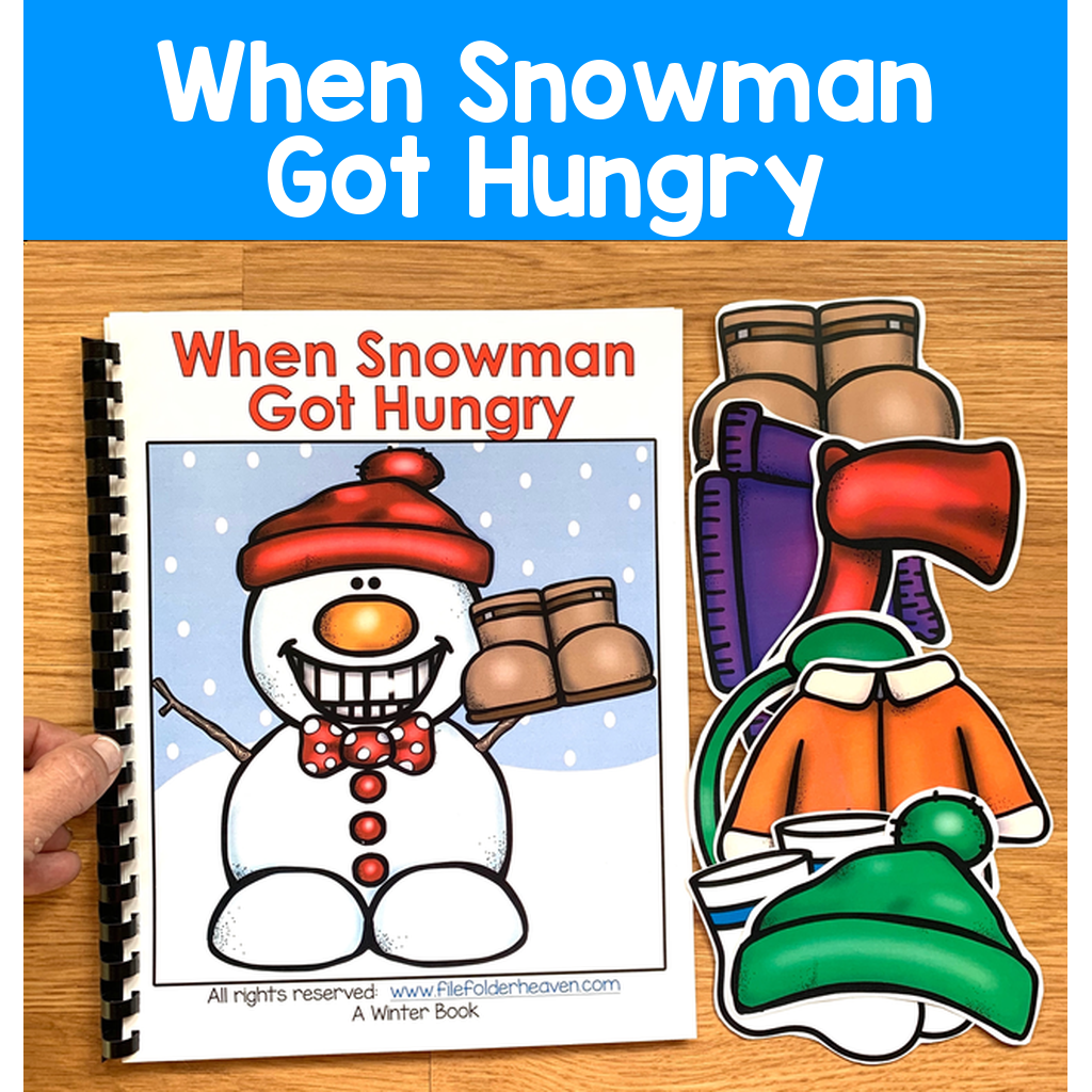 "When Snowman Got Hungry" Adapted Book And Activities