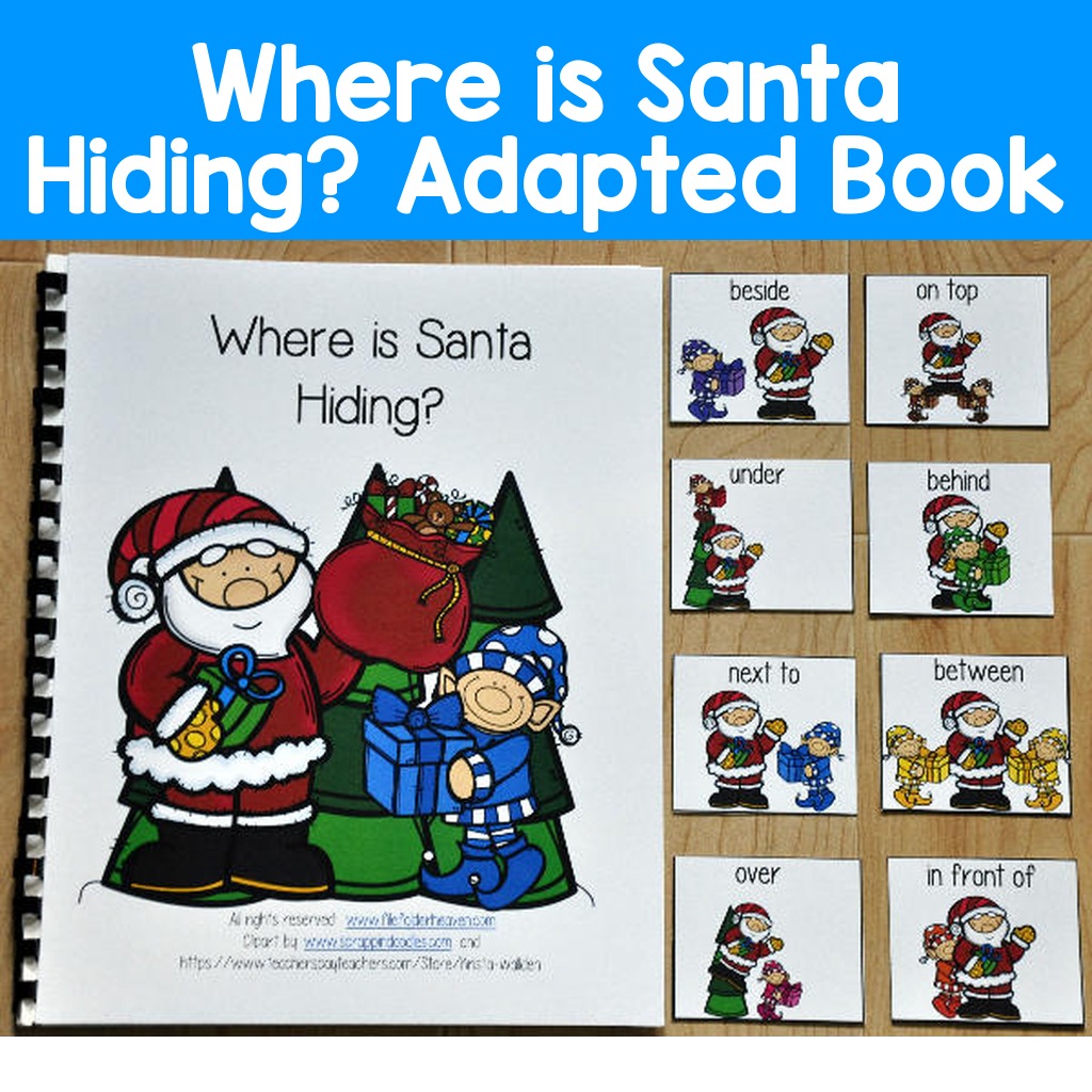 "Where is Santa Hiding?" Adapted Book