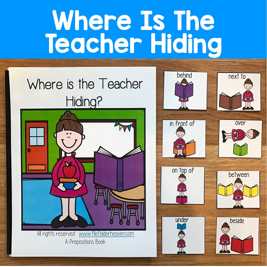 "Where is the Teacher Hiding?" Back to School Adapted Book