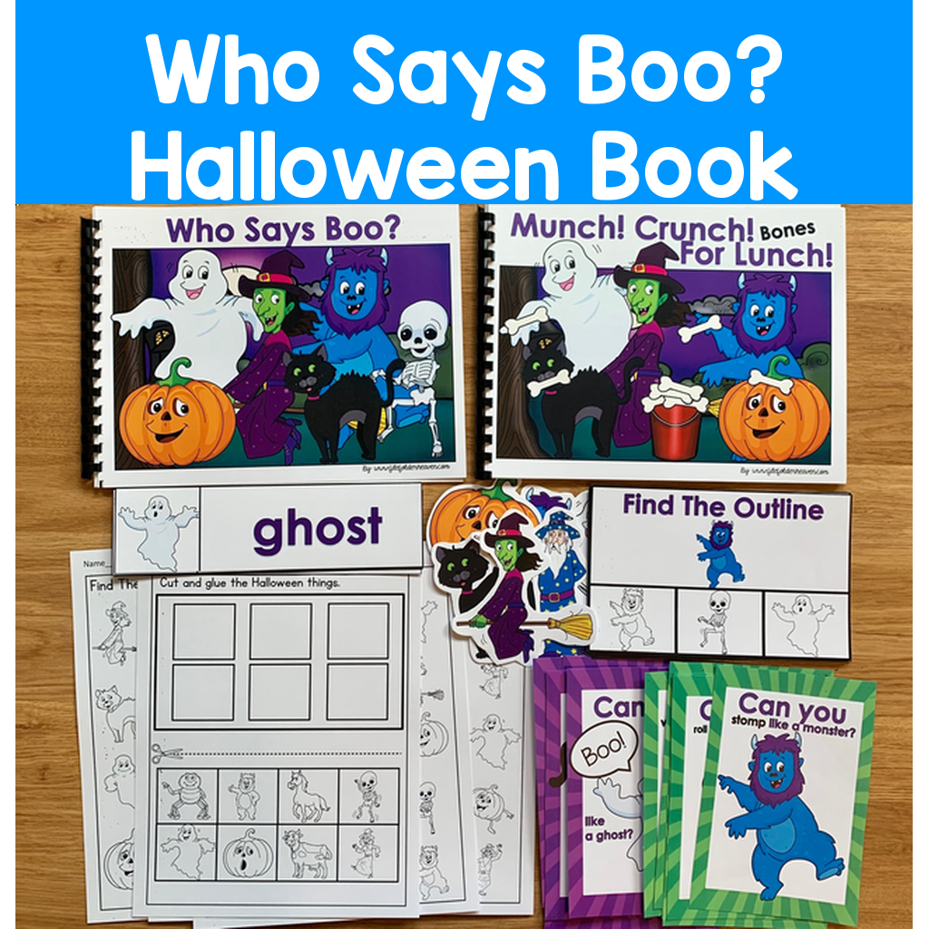 "Who Says Book?" Halloween Adapted Books And Activities