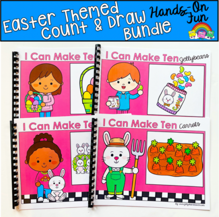 Easter Count And Draw Adapted Books Bundle