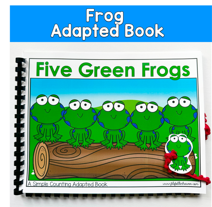 Five Green And Speckled Frogs Adapted Song Book For Circle Time In Special Education