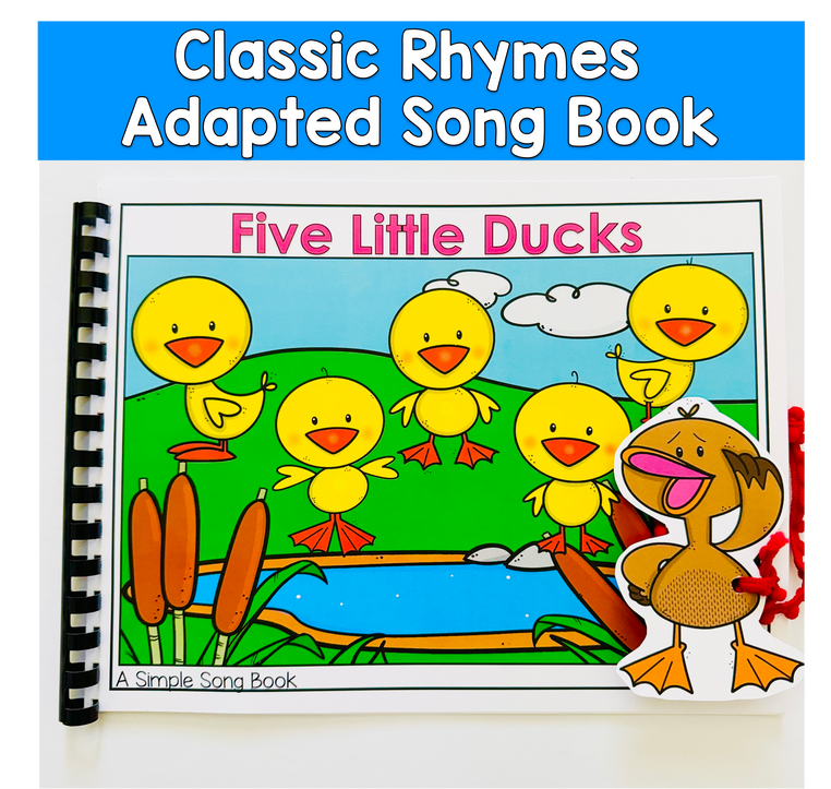 Five Little Ducks Adapted Book For Circle Time In Special Education