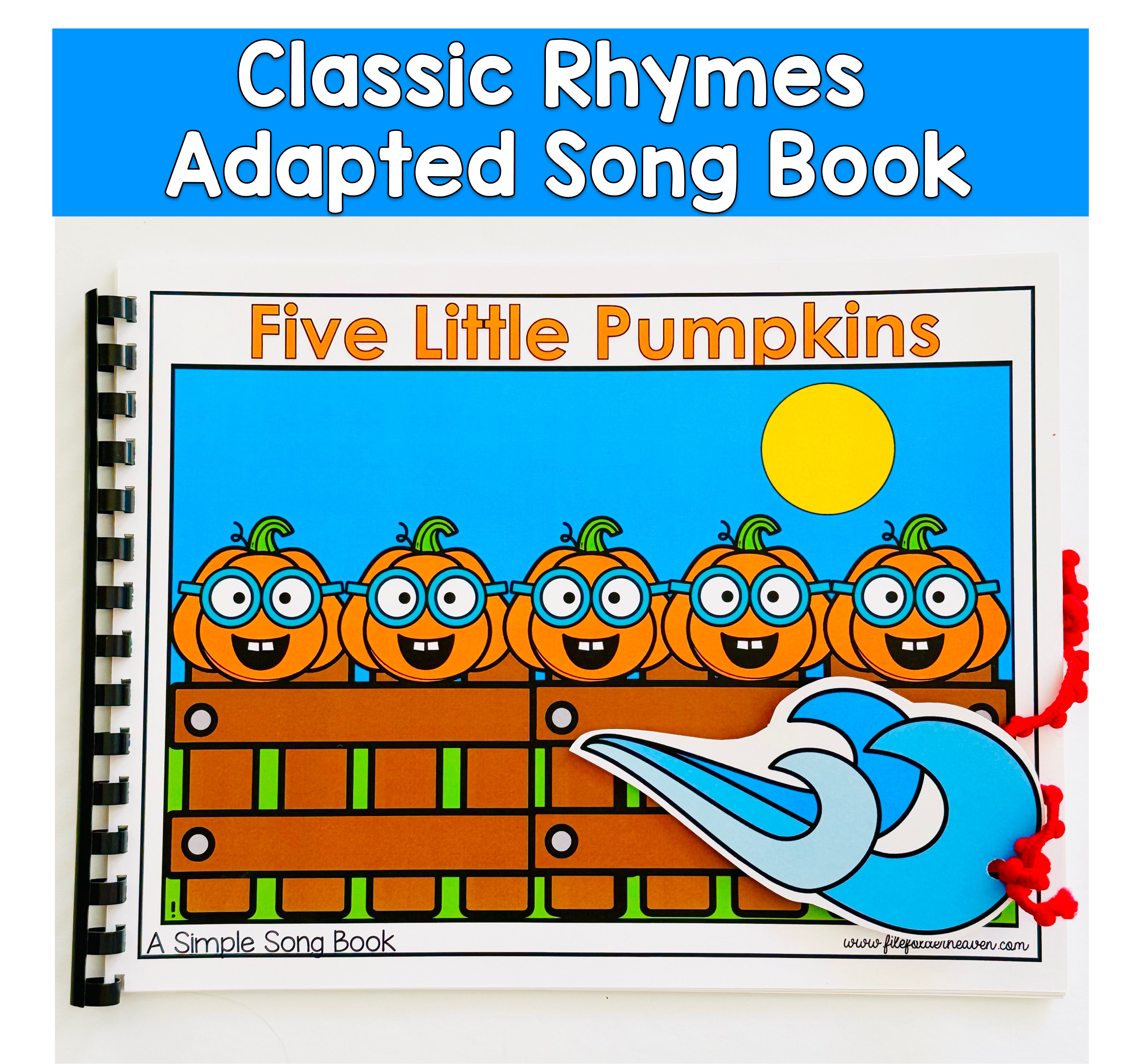 Five Little Pumpkins Sitting On A Gate Adapted Book For Circle Time In Special Education