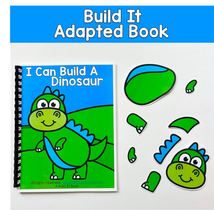 Build It Adapted Book For Following Directions: I CAN BUILD A DINOSAUR 1