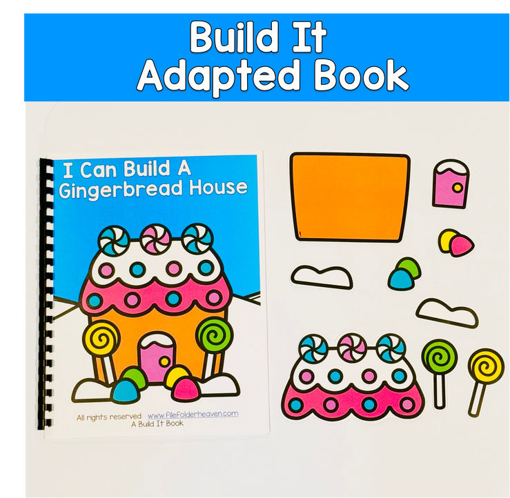 Build It Adapted Book For Following Directions: I CAN BUILD A GINGERBREAD HOUSE 1