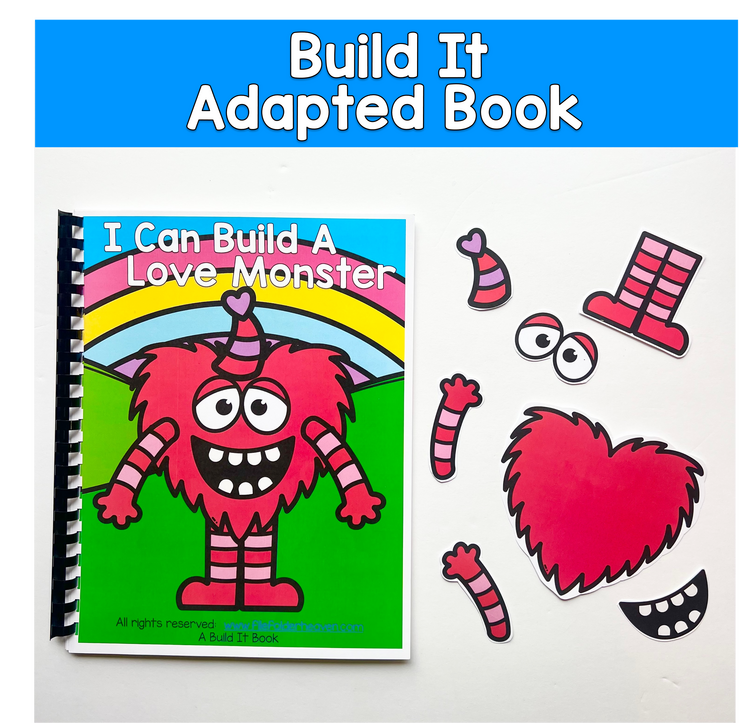 Build It Adapted Book For Following Directions: I CAN BUILD A LOVE MONSTER 1