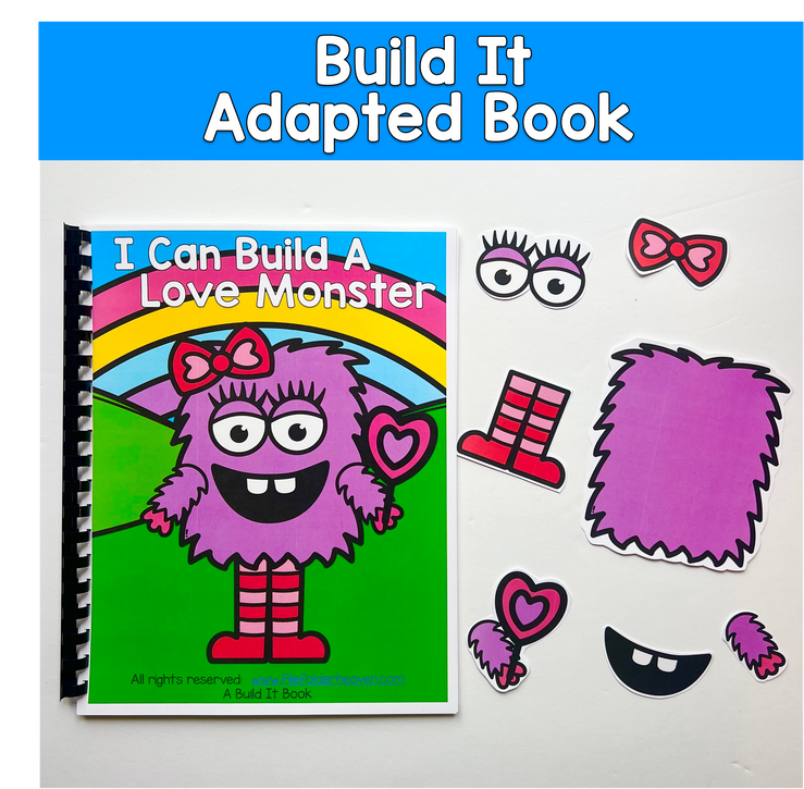 Build It Adapted Book For Following Directions: I CAN BUILD A LOVE MONSTER 3