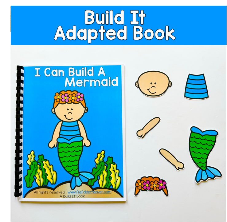 Build It Adapted Book For Following Directions: I CAN BUILD A MERMAID 2