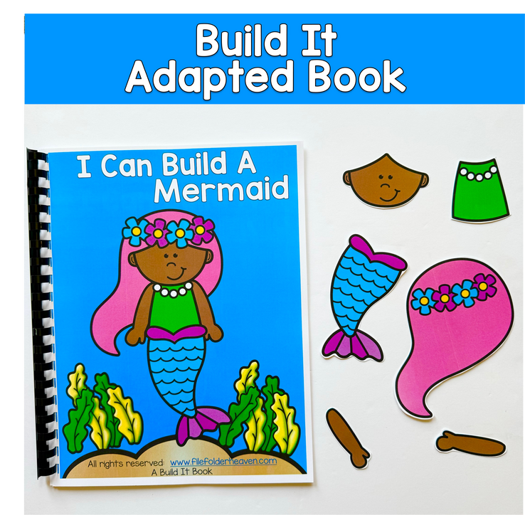 Build It Adapted Book For Following Directions: I CAN BUILD A MERMAID 3
