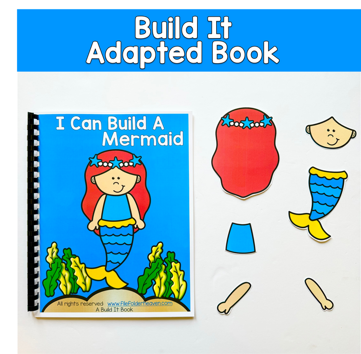 Build It Adapted Book For Following Directions: I CAN BUILD A MERMAID 1