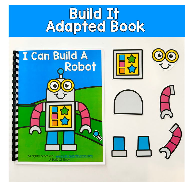 Build It Adapted Book For Following Directions: I CAN BUILD A ROBOT 3