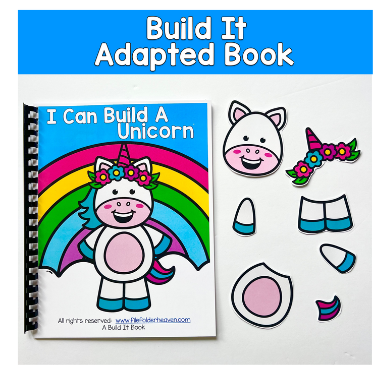 Build It Adapted Book For Following Directions: I CAN BUILD A UNICORN 1