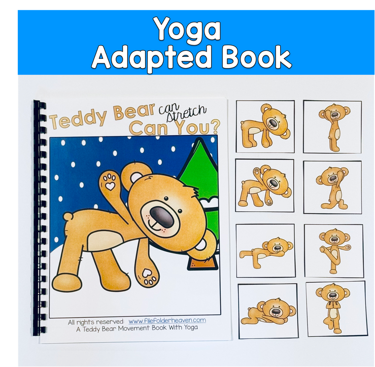 Teddy Bear Yoga Adapted Book For Movement And Imitation Skills