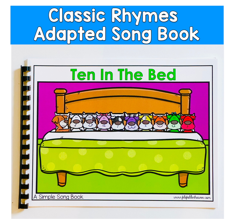 Ten In The Bed Adapted Book For Circle Time In Special Education