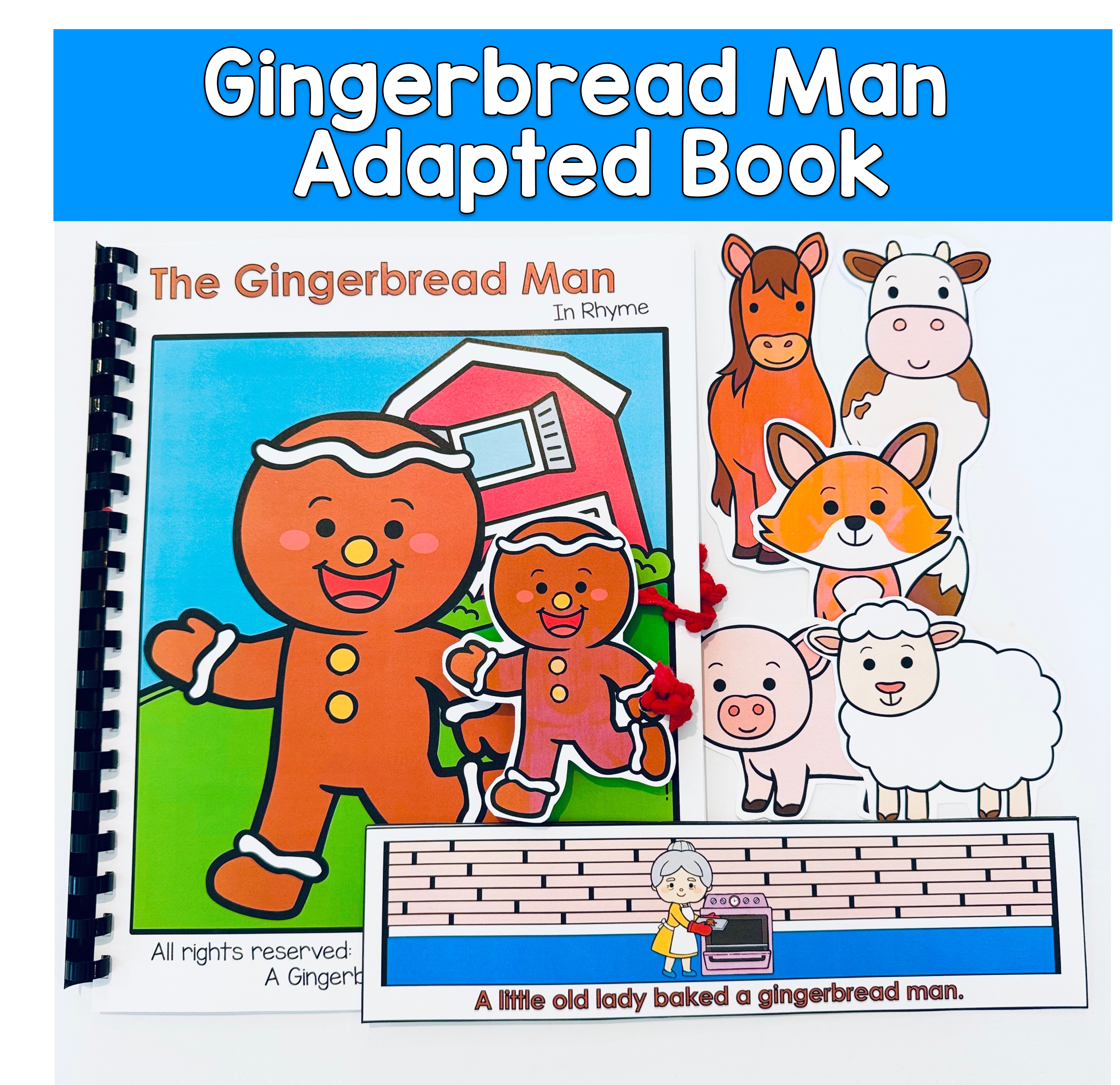 The Gingerbread Man In Rhyme Adapted Book And Activities