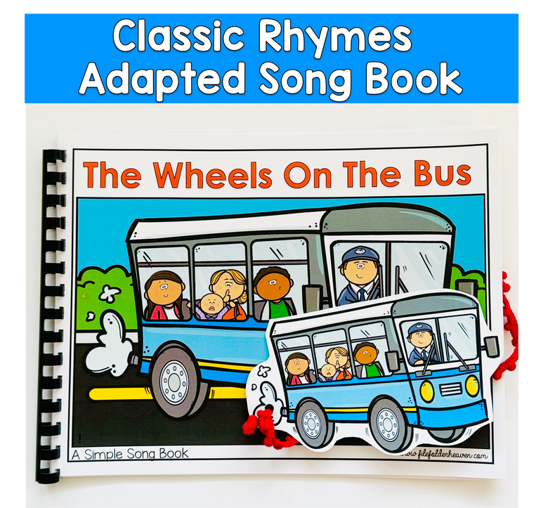 The Wheels On The Bus Adapted Book For Circle Time In Special Education