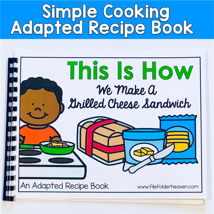Visual Recipe Adapted Book: This Is How We Make A Grilled Cheese Sandwich
