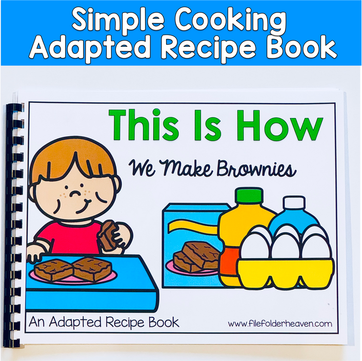 Visual Recipe Adapted Book: This Is How We Make Brownies