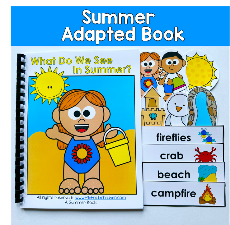 Summer Adapted Book For Nouns: WHAT DO WE SEE IN THE SUMMER?