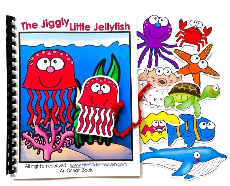 Ocean adapted book — The Jiggly Little Jellyfish