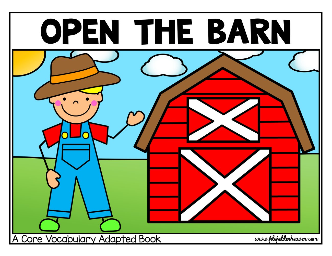 Open The Barn interactive adapted book