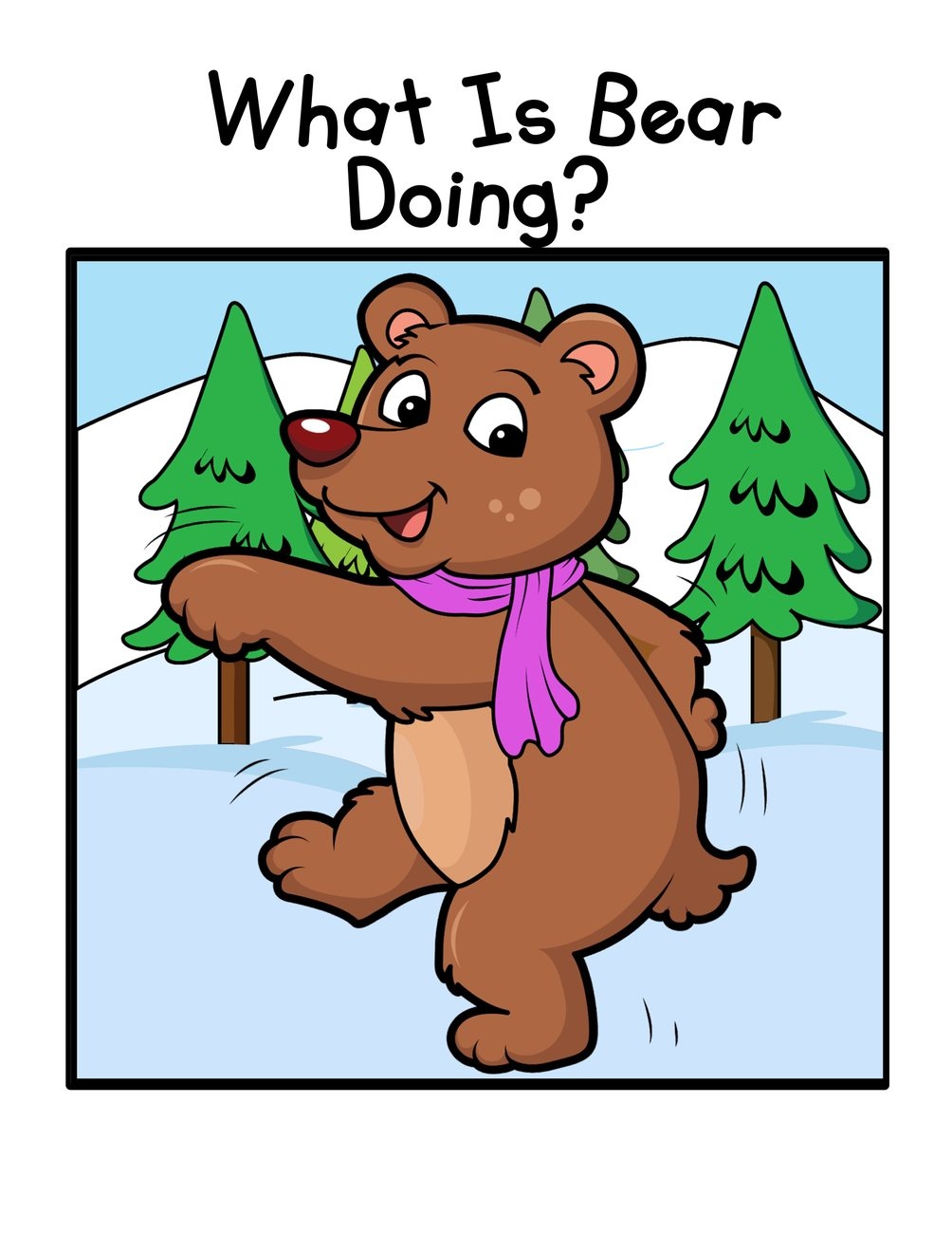 What Is Bear Doing? digital adapted book for special education