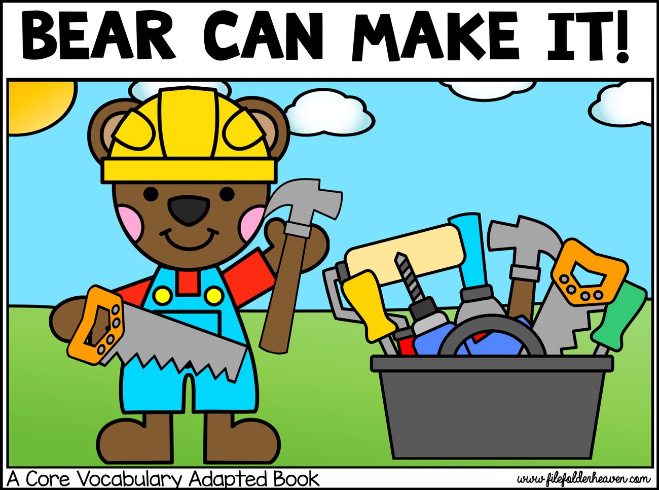 Bear Can Make It! interactive adapted book