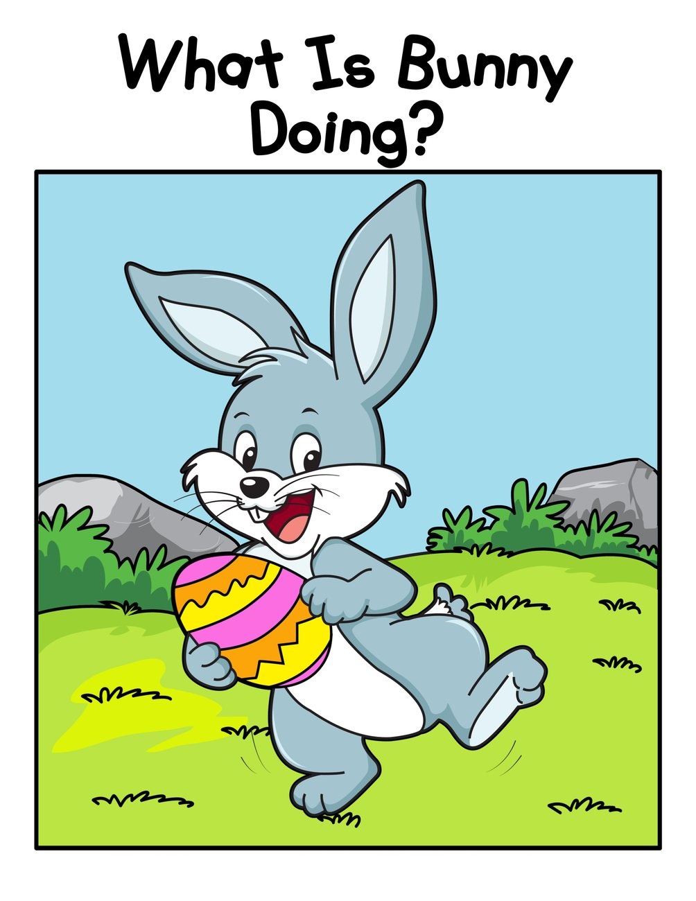 What Is Bunny Doing? interactive adapted book