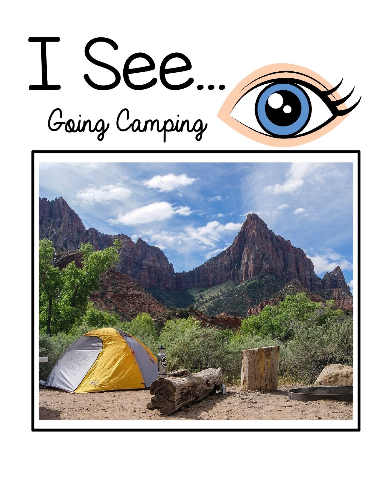 I See… Going Camping digital adapted book for special education