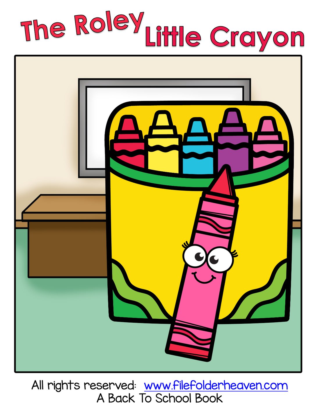 The Roley Little Crayon interactive adapted book