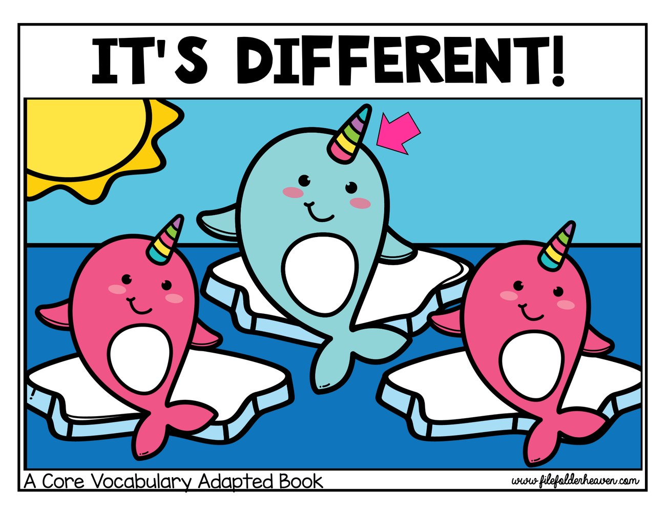 It's Different! (Narwhals) interactive adapted book