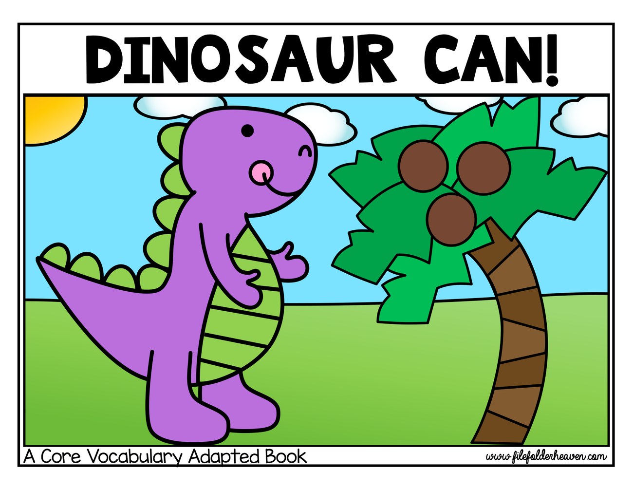 Dinosaur Can! interactive adapted book