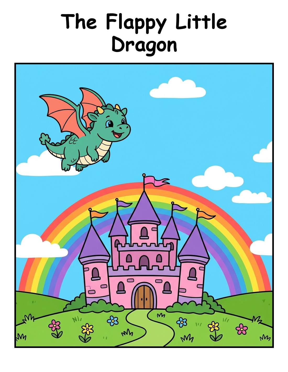 The Flappy Little Dragon interactive adapted book