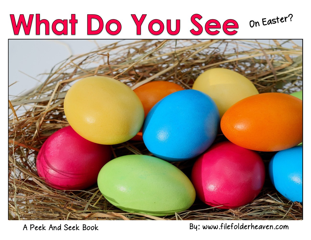 What Do You See On Easter? interactive adapted book
