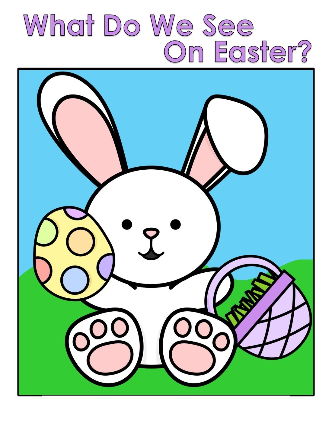 What Do We See On Easter? interactive adapted book