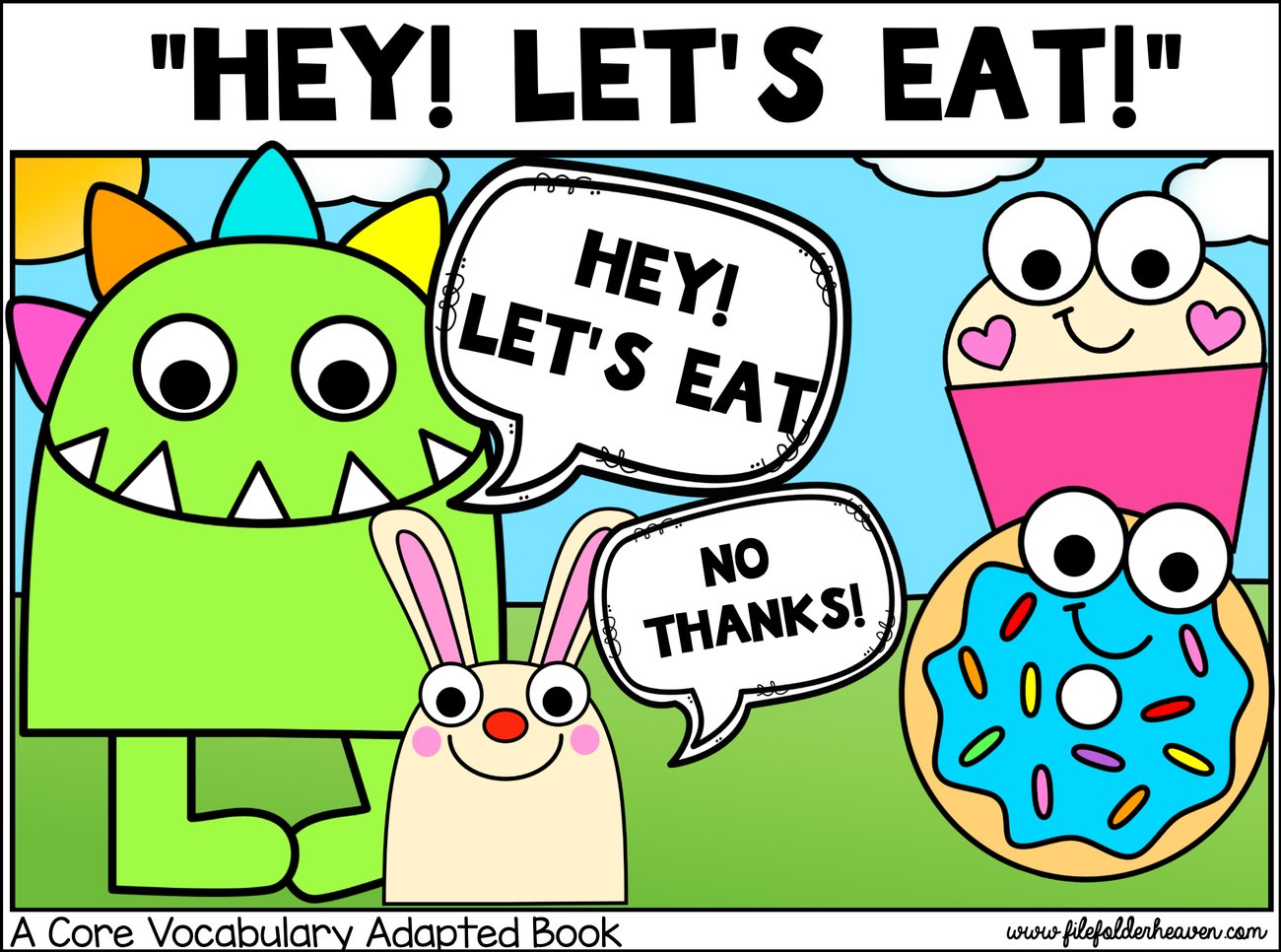Hey! Let's Eat! interactive adapted book