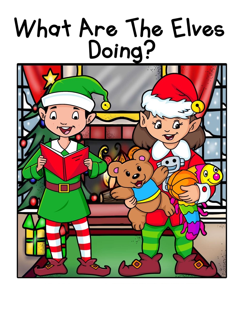 What Are The Elves Doing? digital adapted book for special education