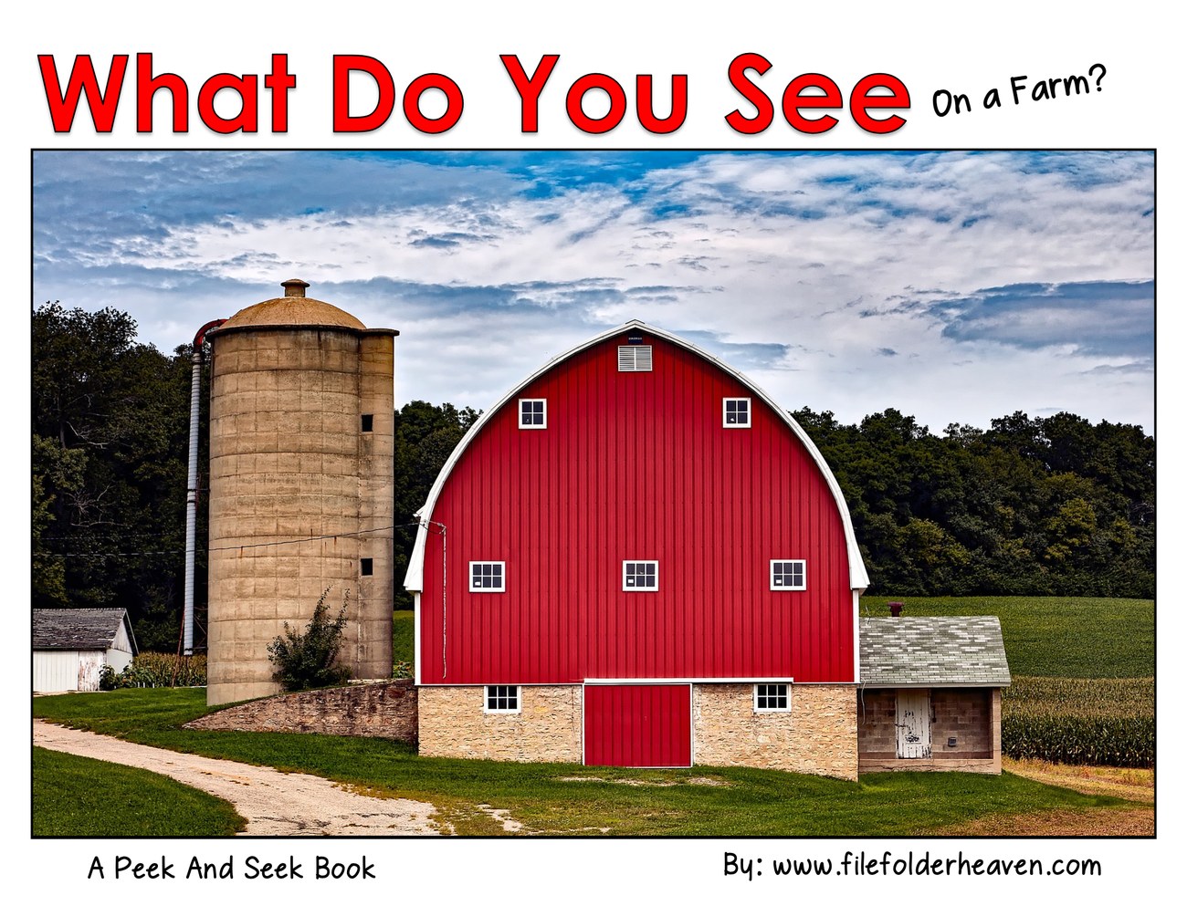 What Do You See On a Farm? interactive adapted book