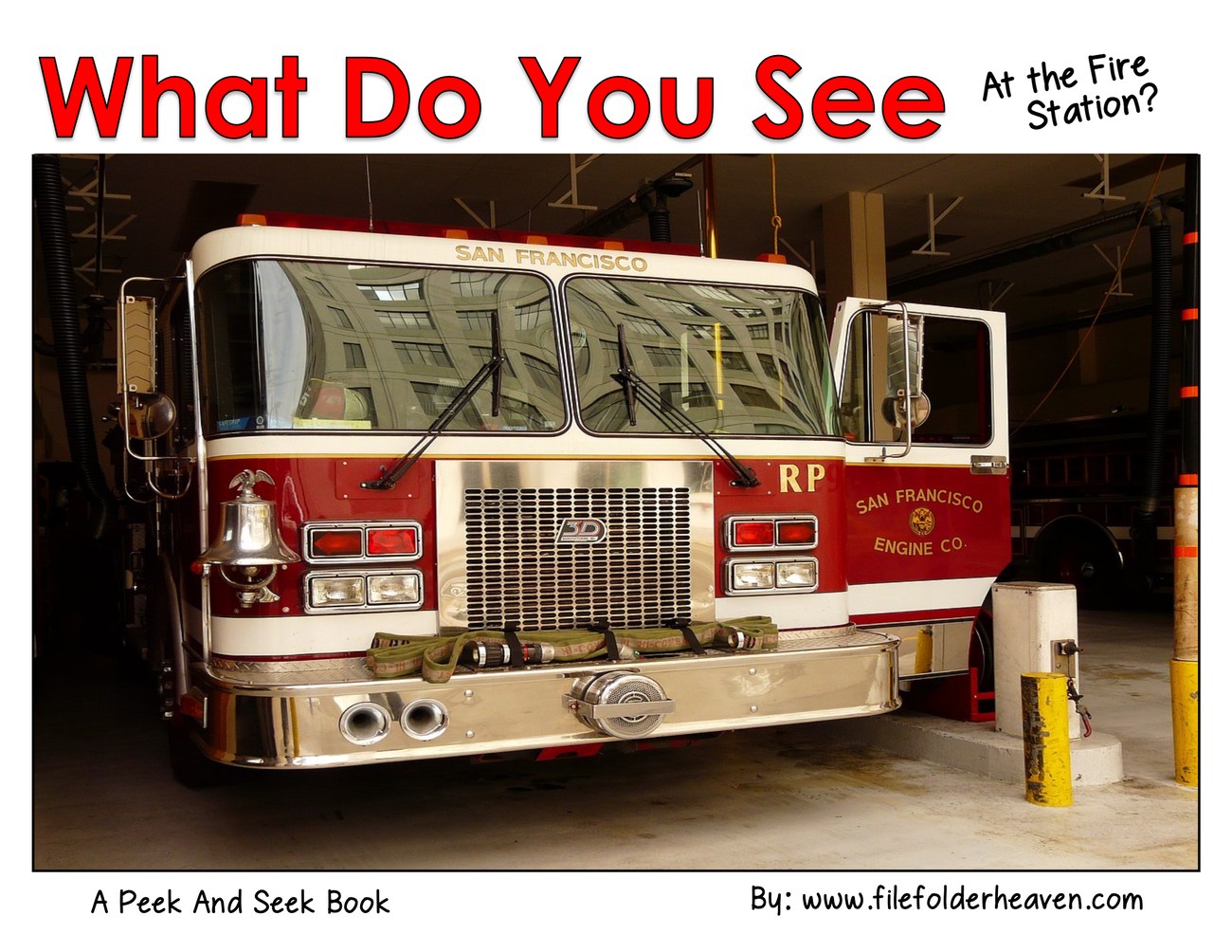 What Do You See At the Fire Station? interactive adapted book