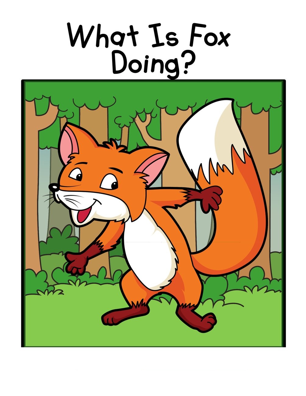 What Is Fox Doing? digital adapted book for special education