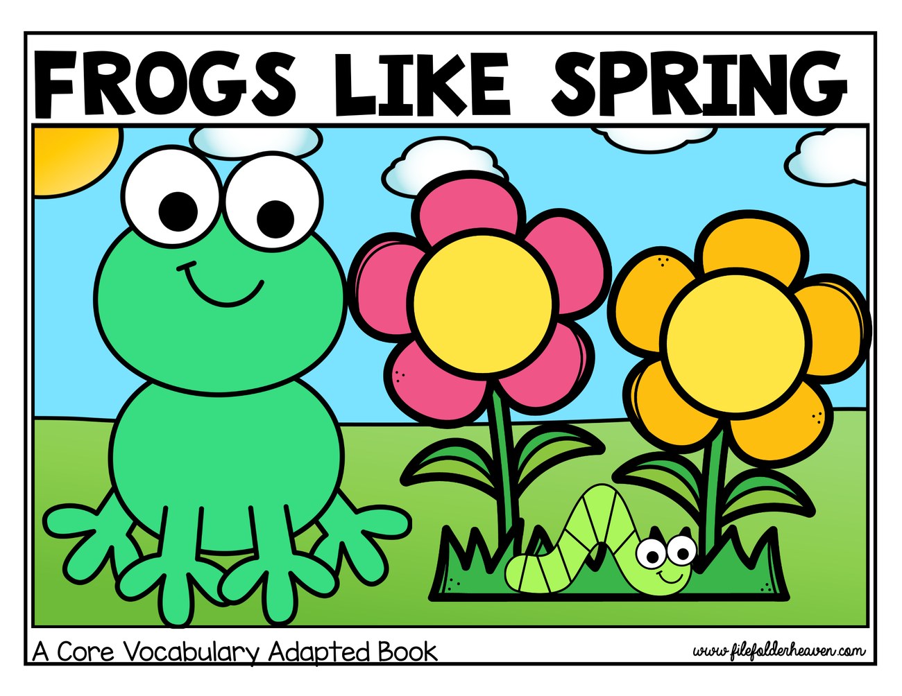 Frogs Like Spring! interactive adapted book