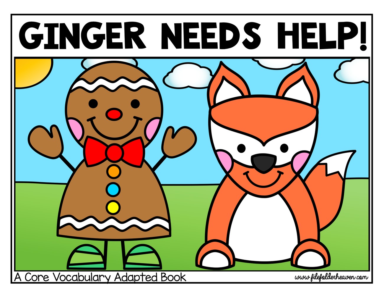 Ginger Needs Help! interactive adapted book