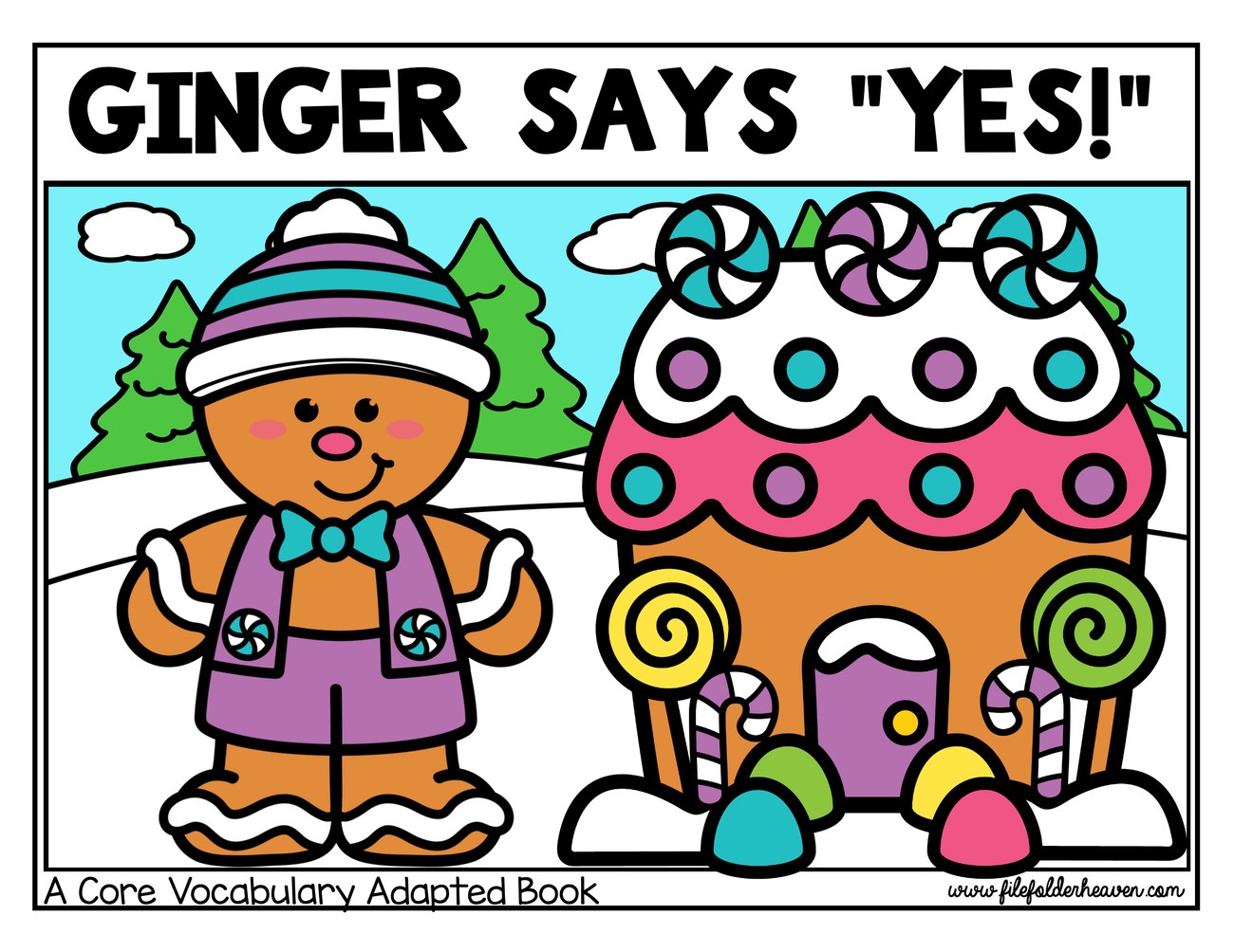 Ginger Says Yes! interactive adapted book